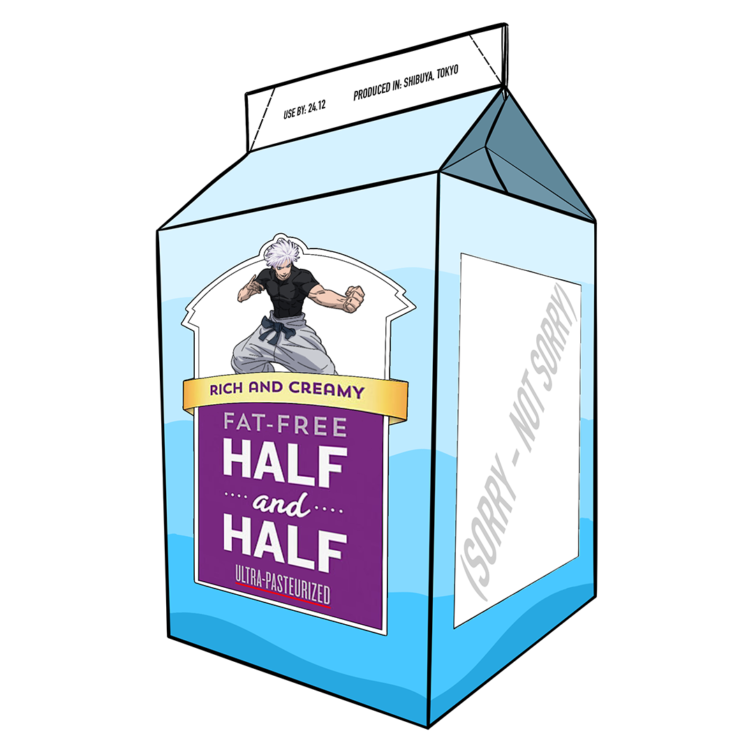 Gojo Satoru Milk Sticker