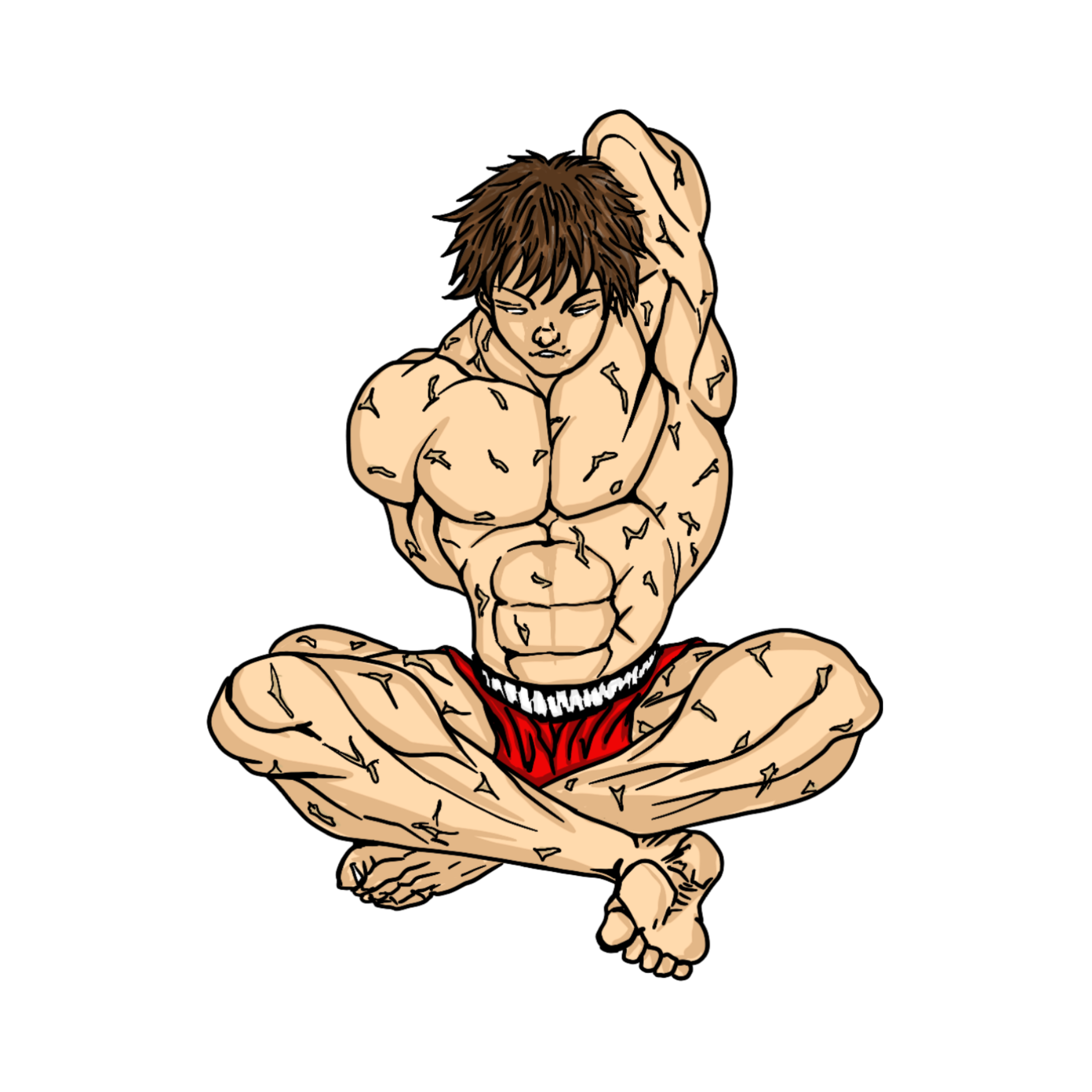 Baki Hanma Sticker (1)