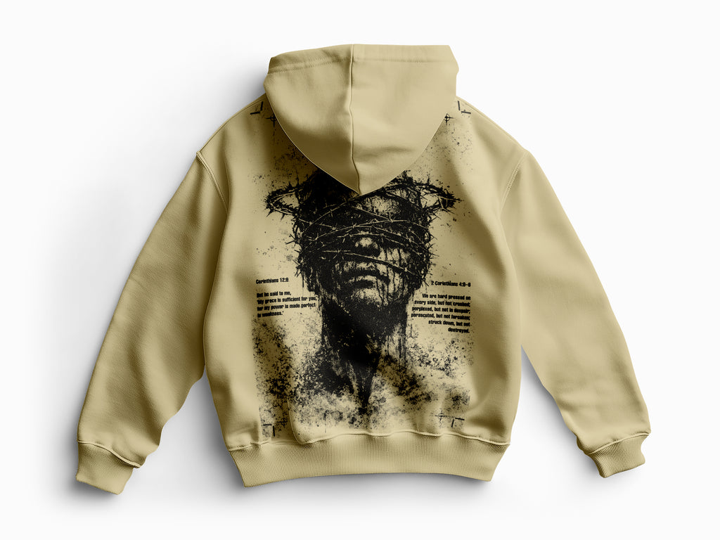 "Sanctified by pressure" Oversize Hoodie 450gsm