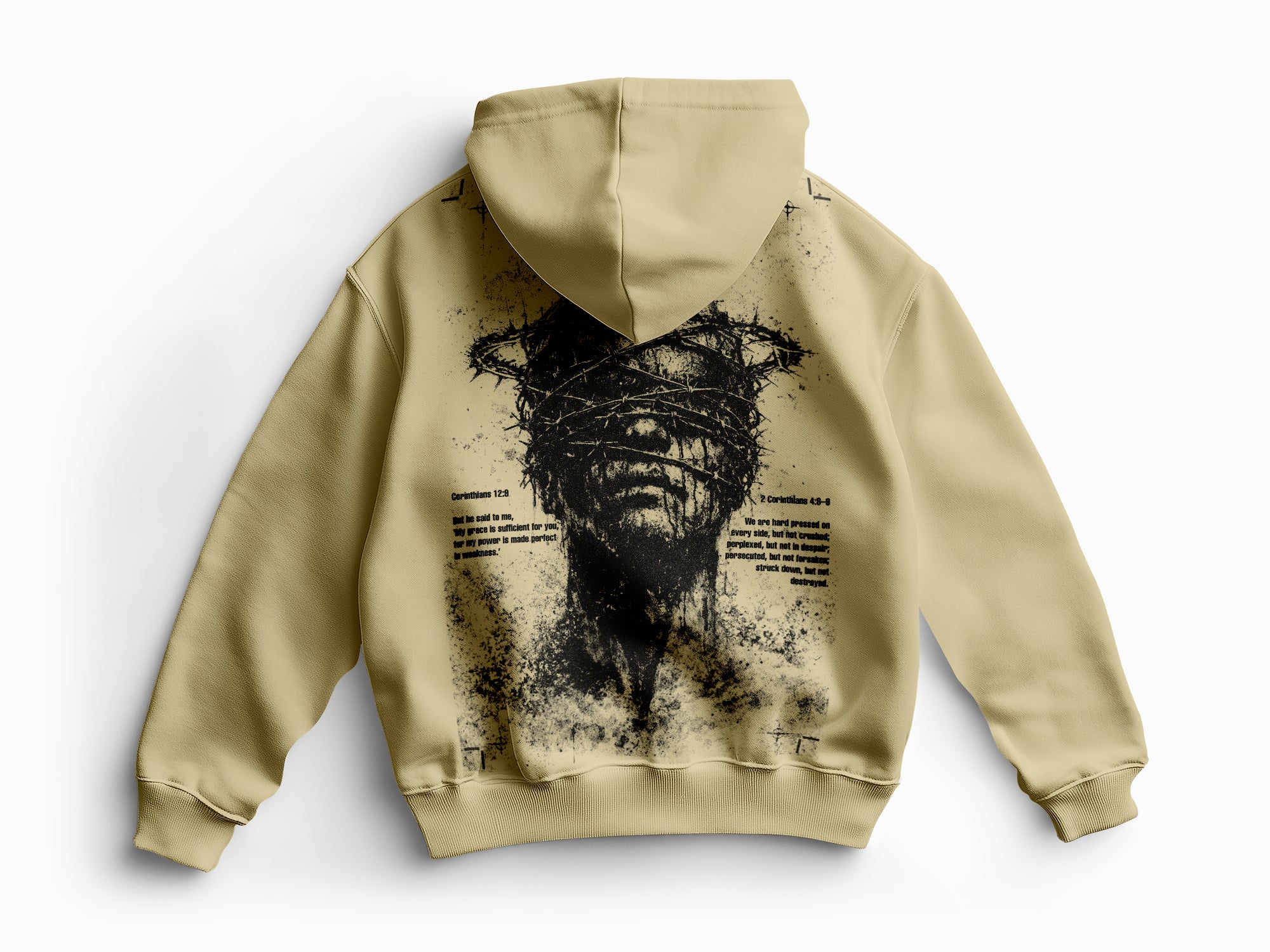 "Sanctified by pressure" Oversize Hoodie 450gsm