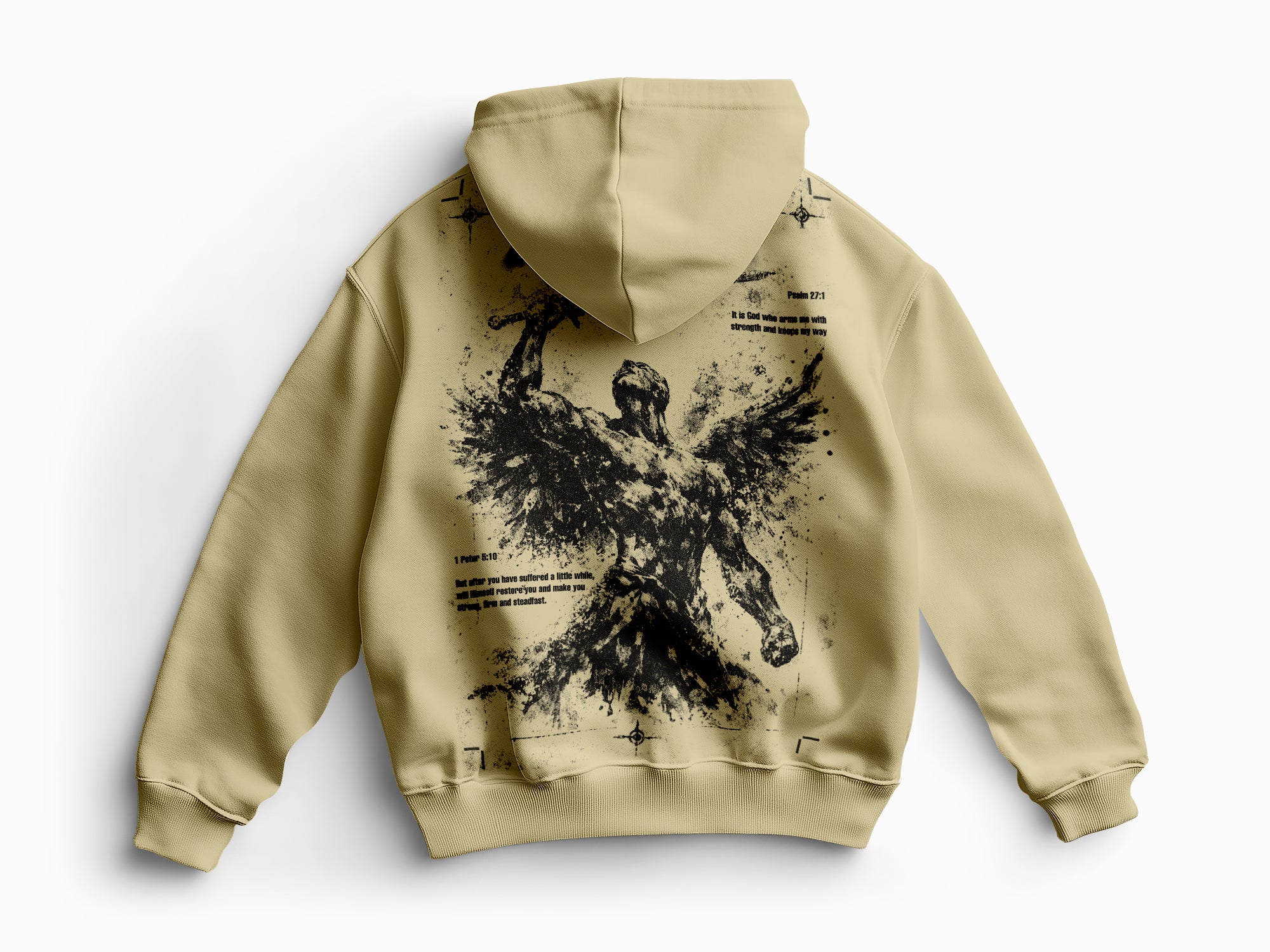 "Consecrated in strenght" Oversize Hoodie 450gsm