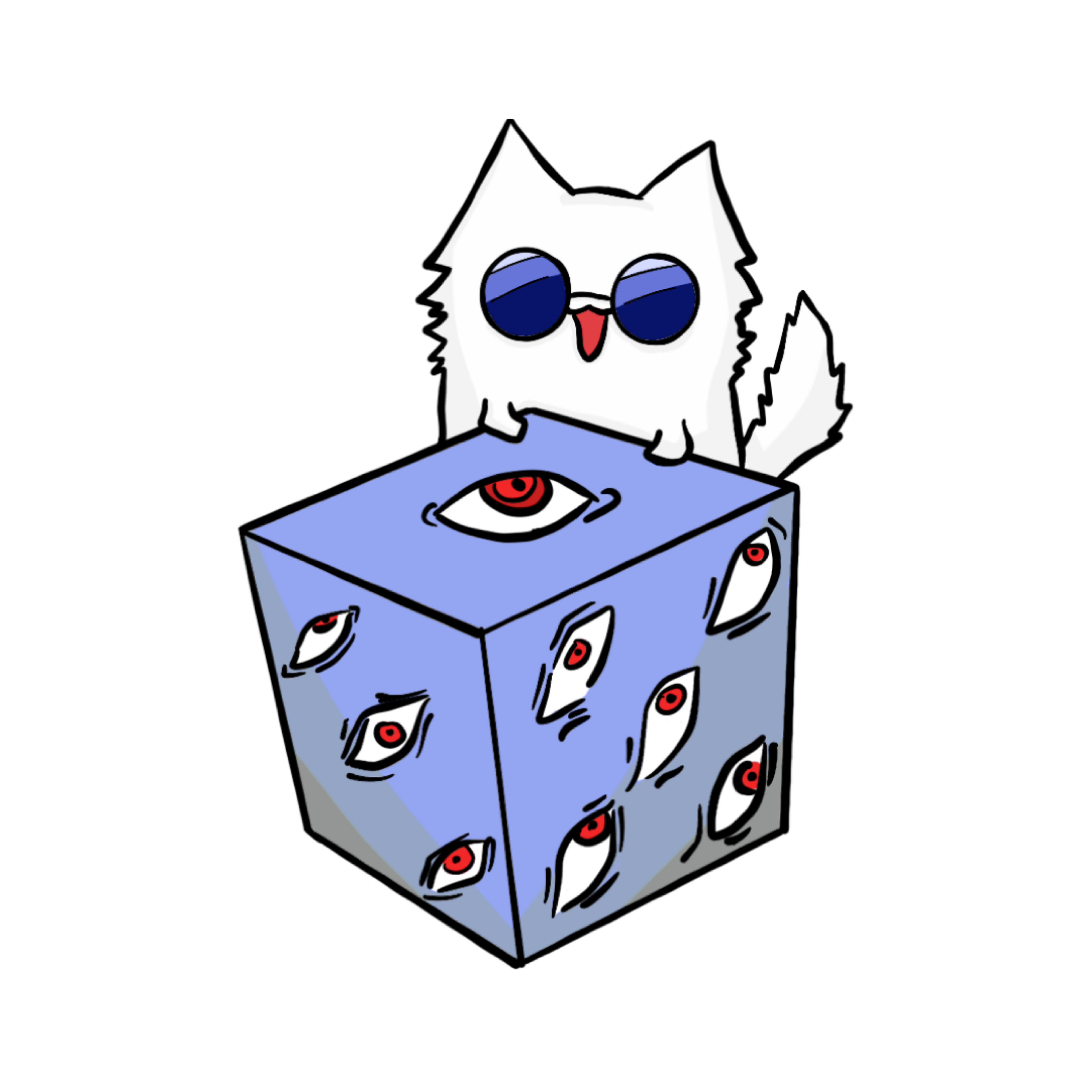 Gojo Satoru Cat Sticker