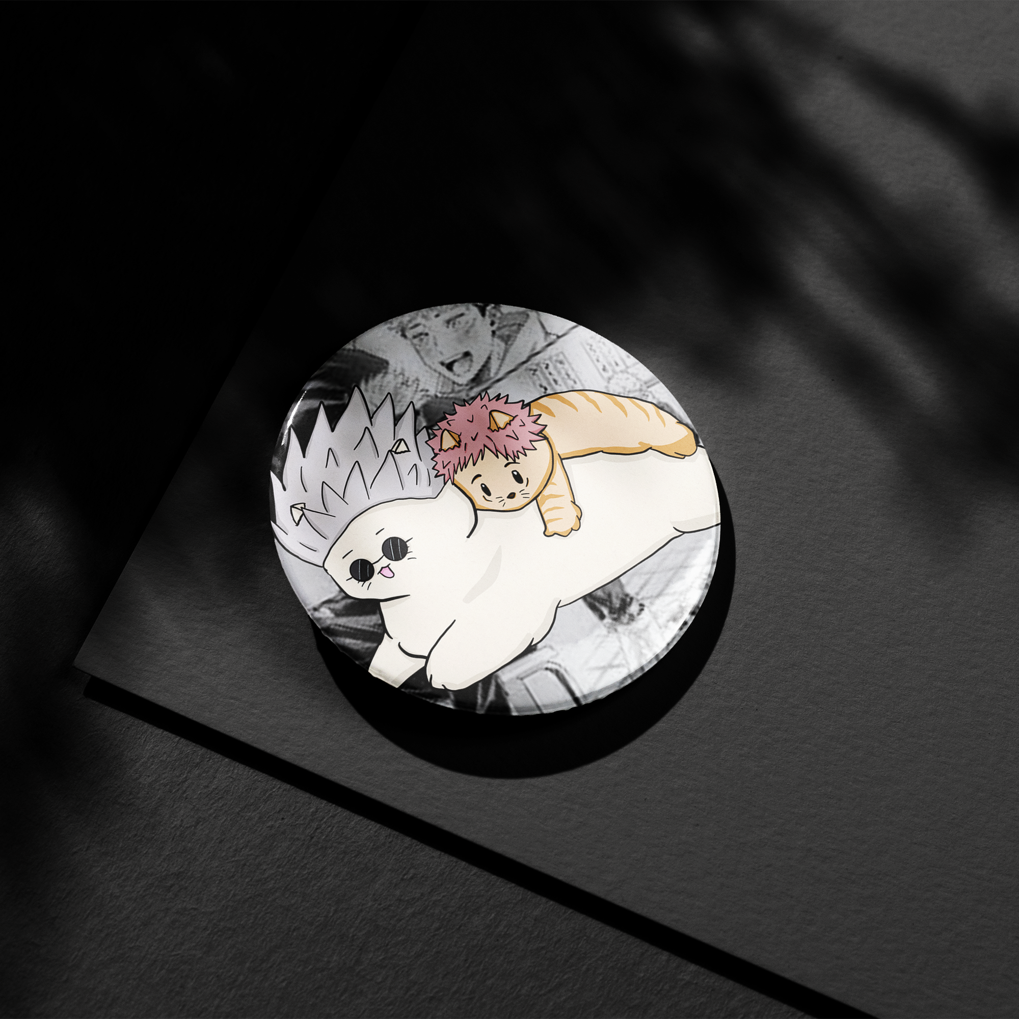 Gojo Satoru & Yuji Itadori Button Pin