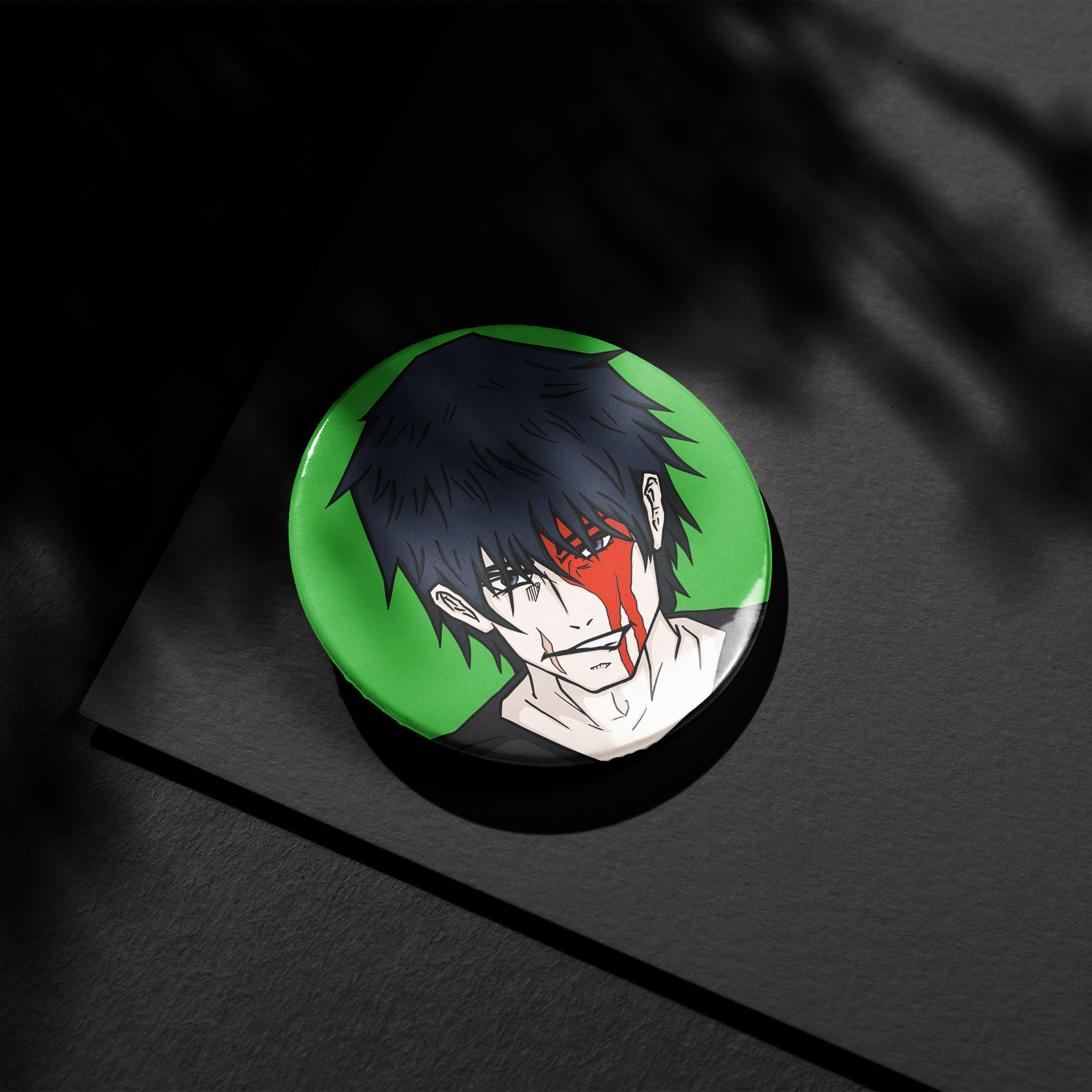 Toji Fushiguro Button Pin