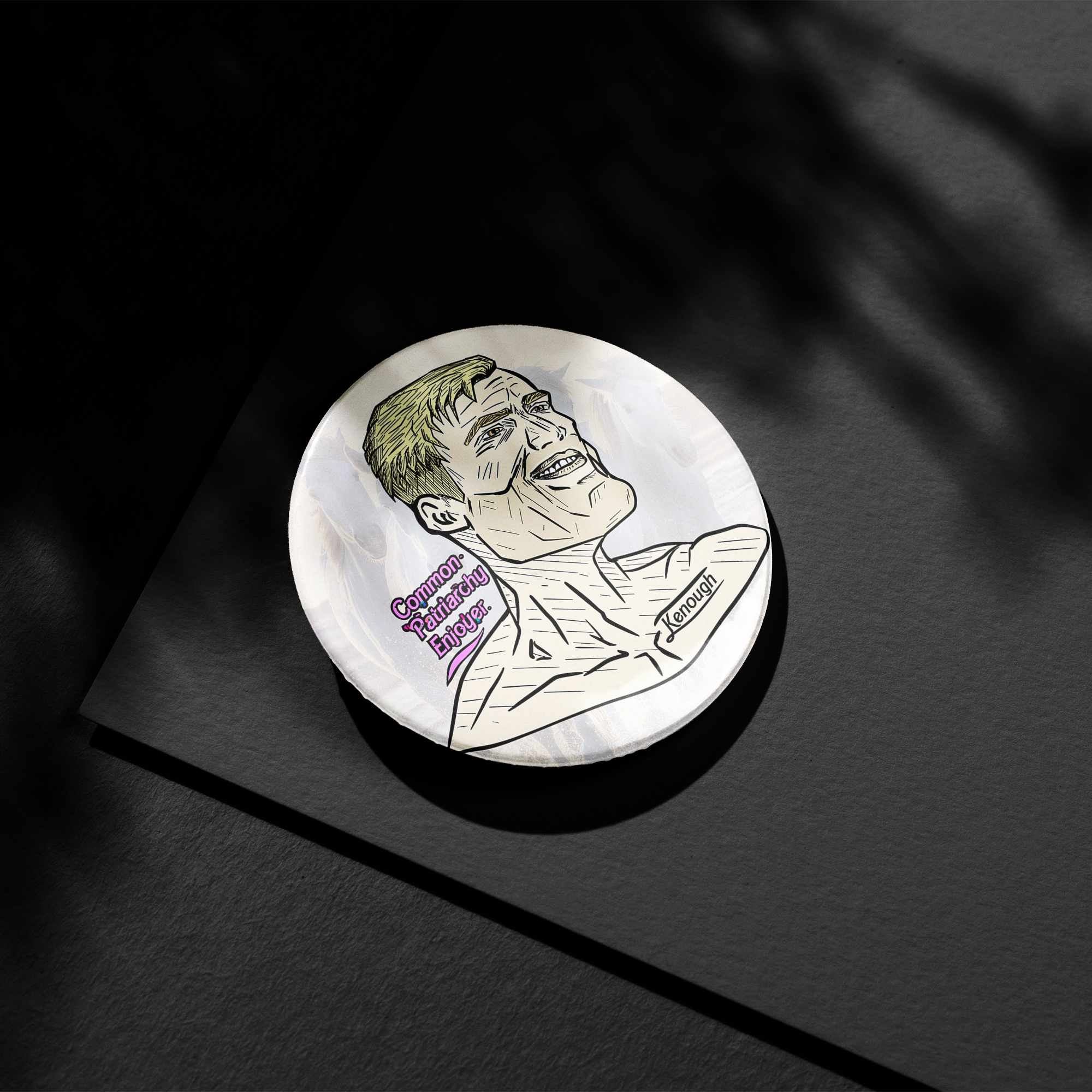 Kenchad Patriarchy Enjoyer Button Pin