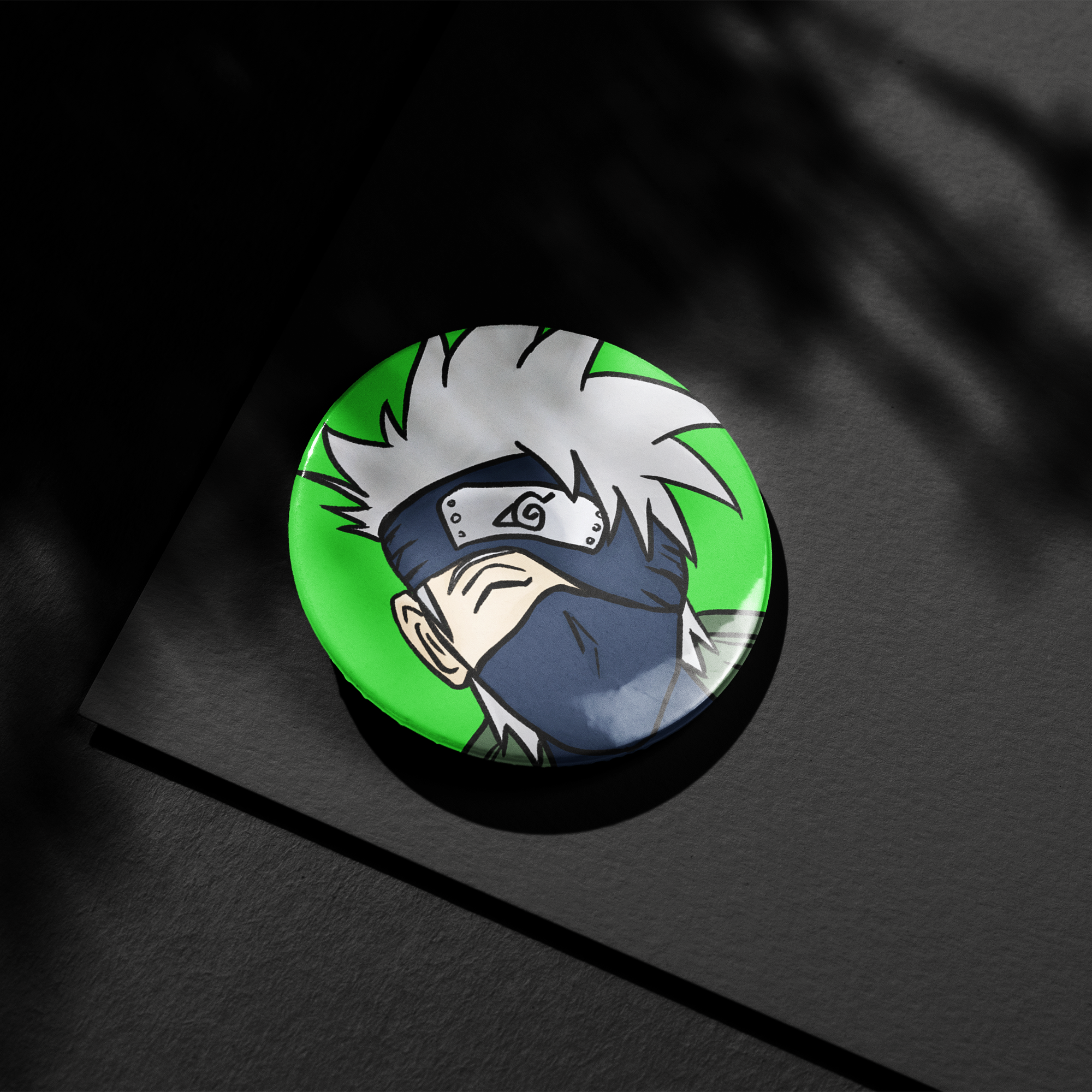 Kakashi Hatake Button Pin