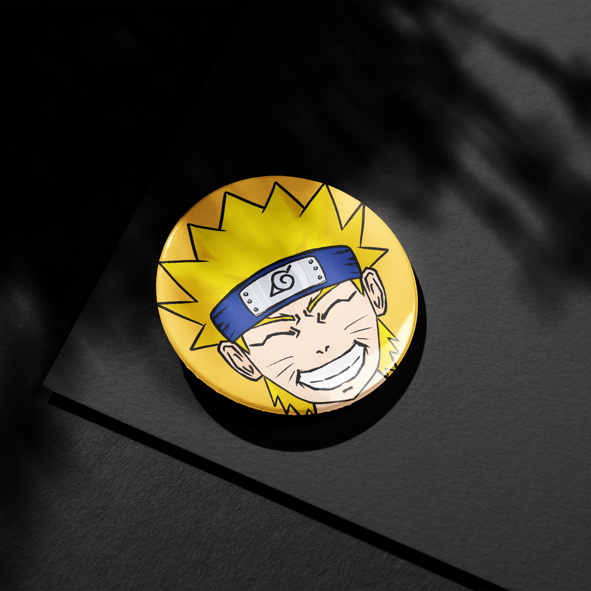 Naruto Uzumaki Button Pin