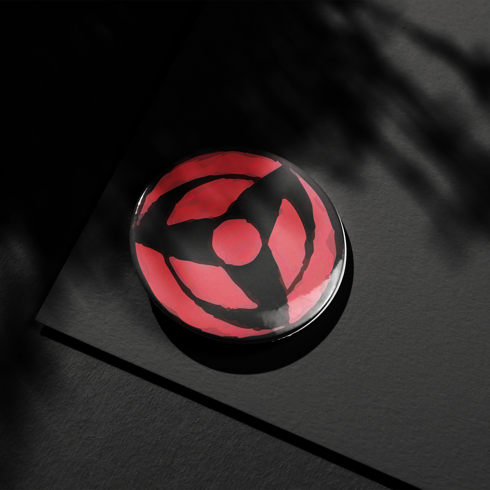 SHARINGAN MANGEKYOU Kakashi Hatake Button Pin