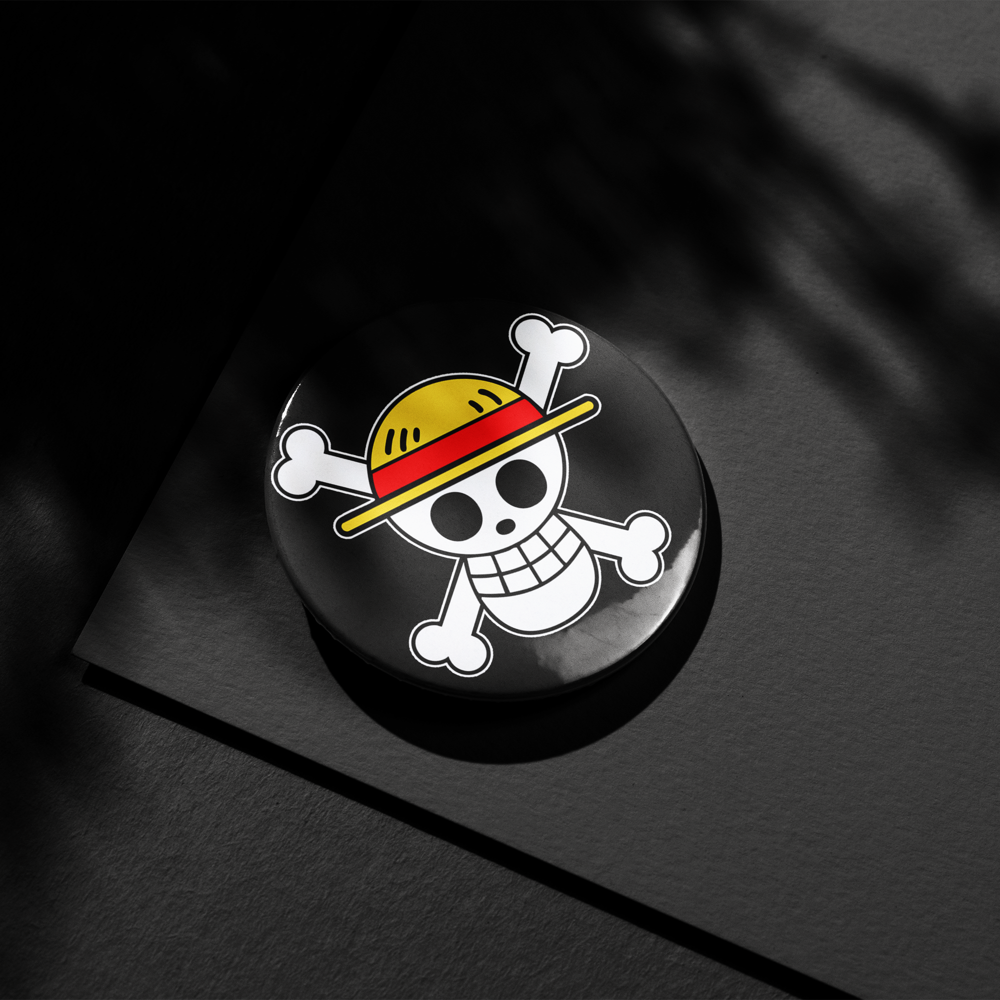 One Piece Flag Button Pin