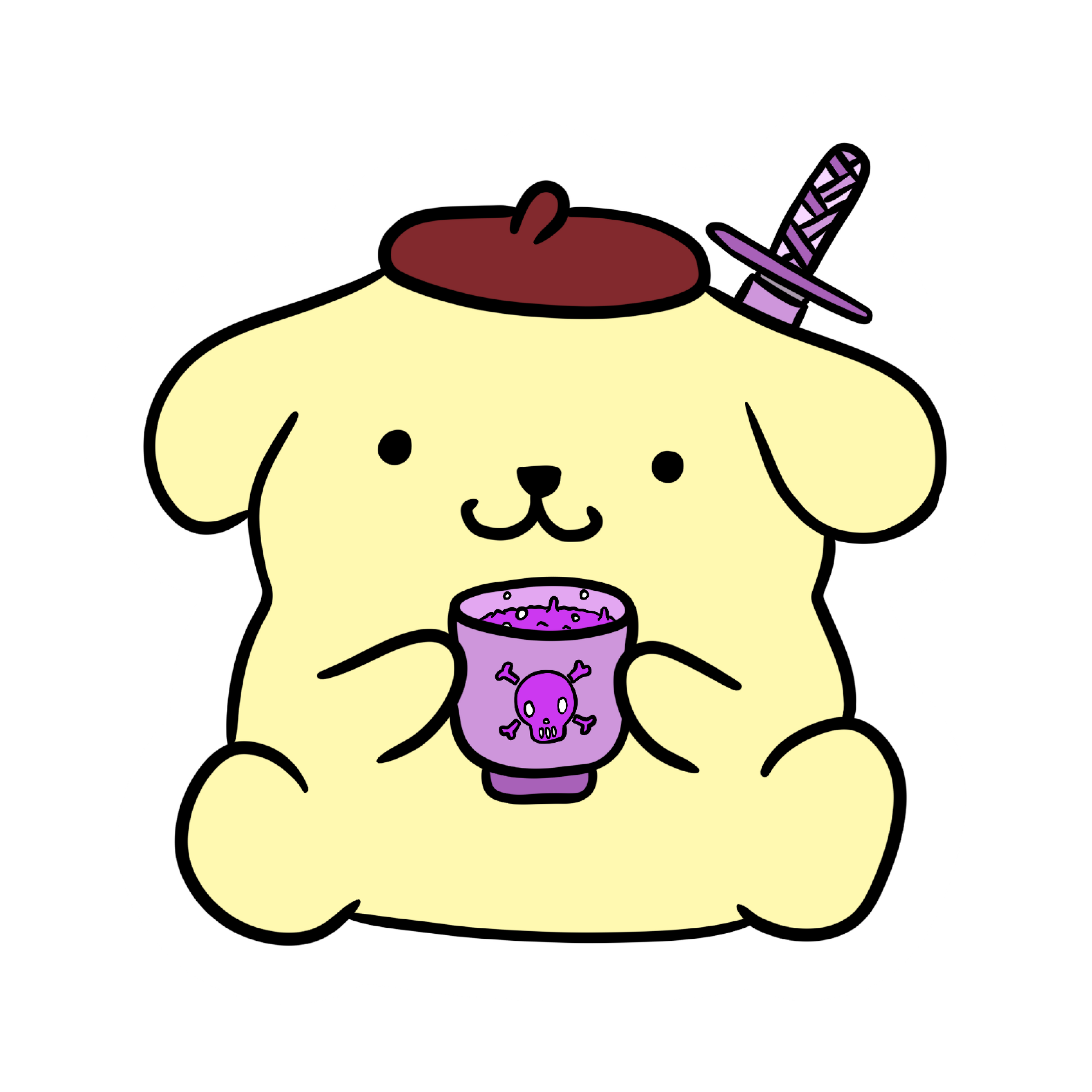 Pompompurin Sticker