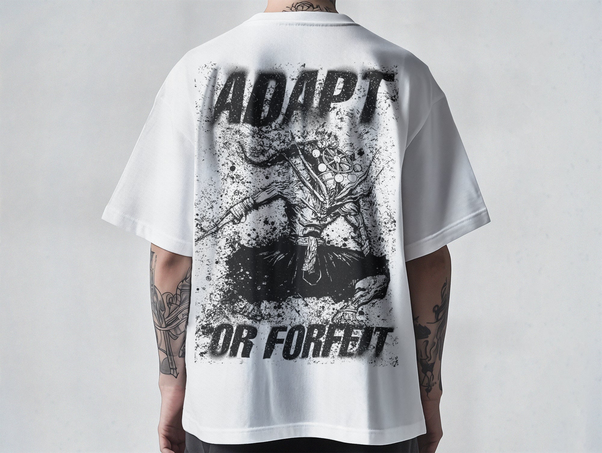 "Adapt or Forfeit" Oversize Tee