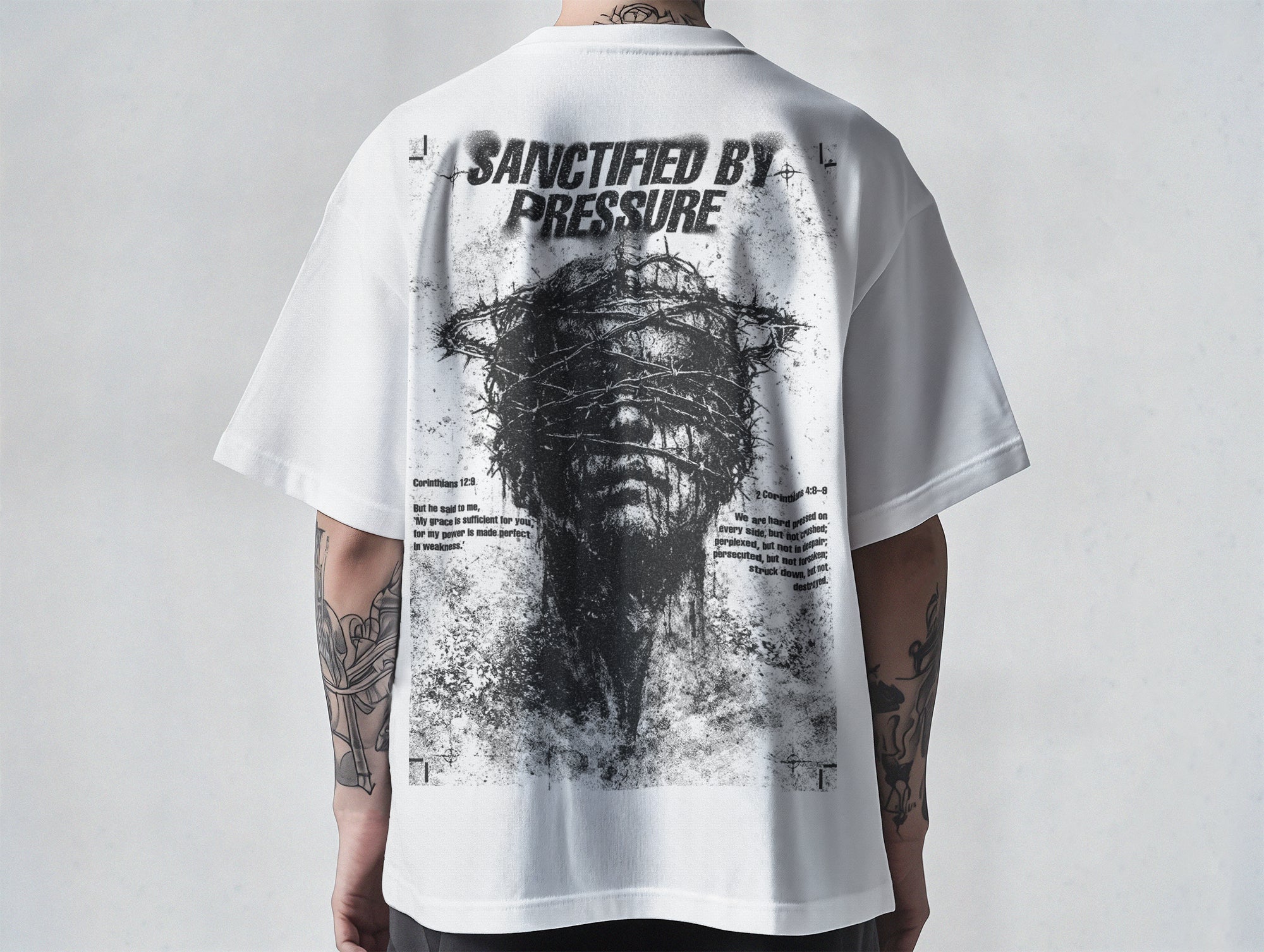 "Sanctified by pressure" Oversize Tee