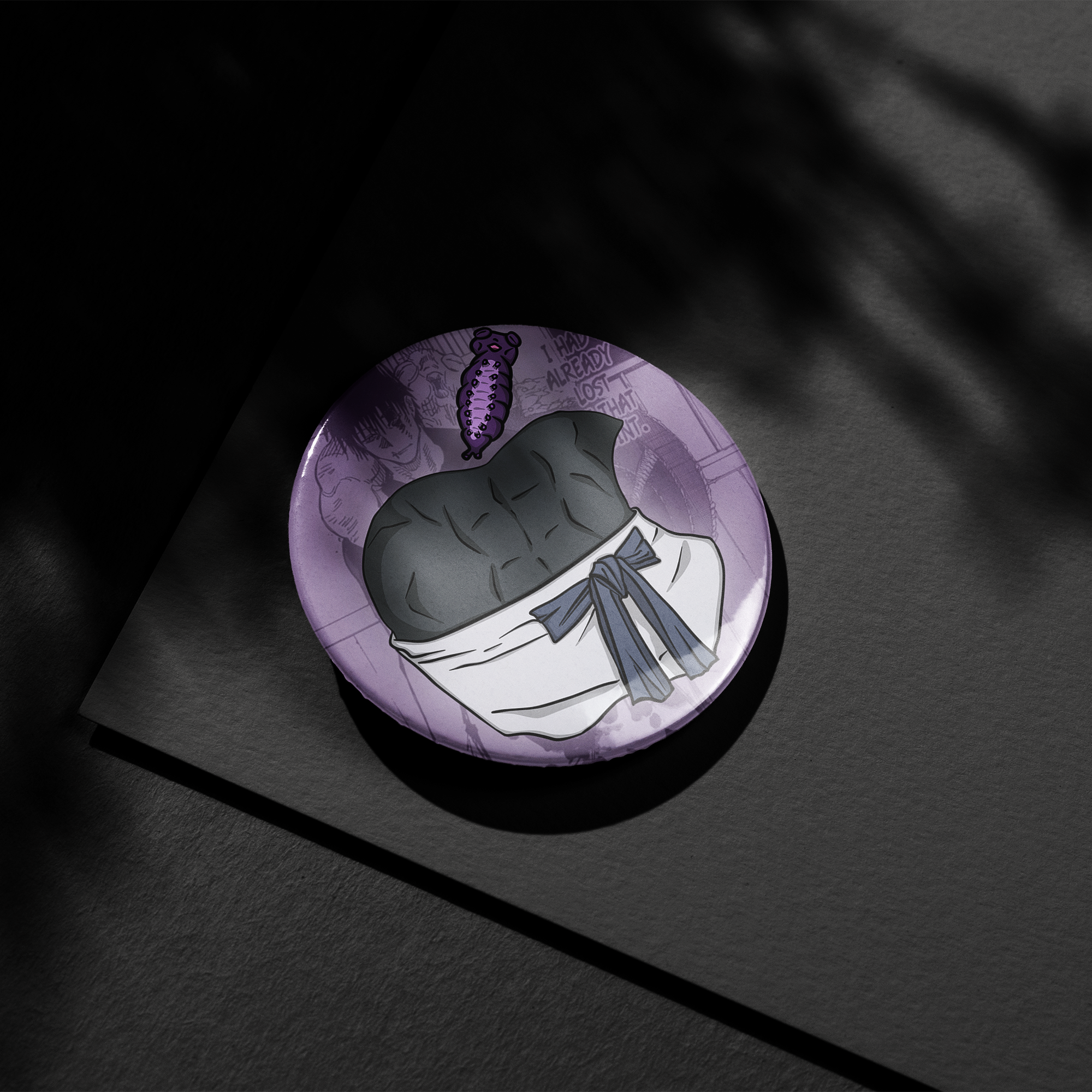 Toji Fushiguro Apple Button Pin