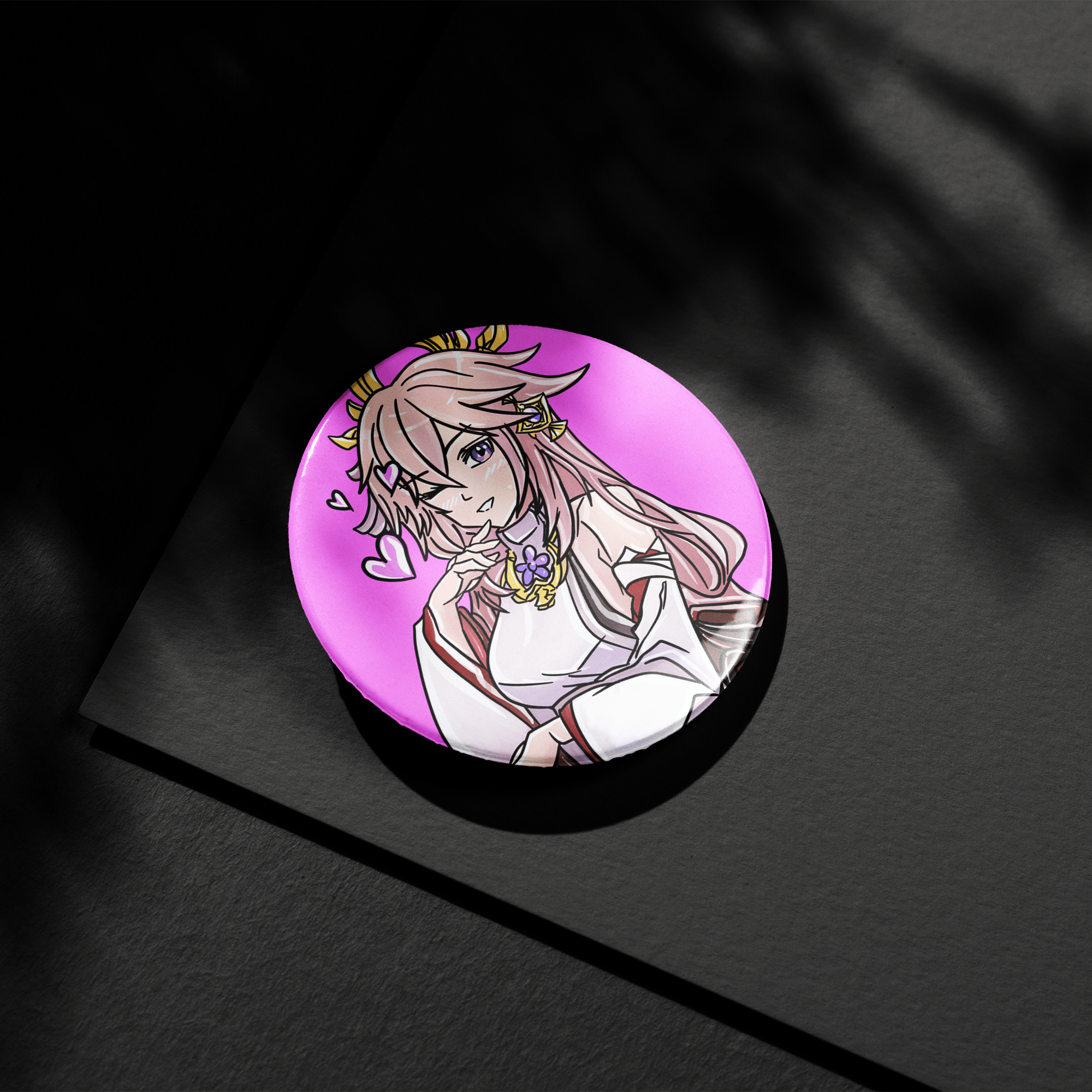 Yae Miko Button Pin