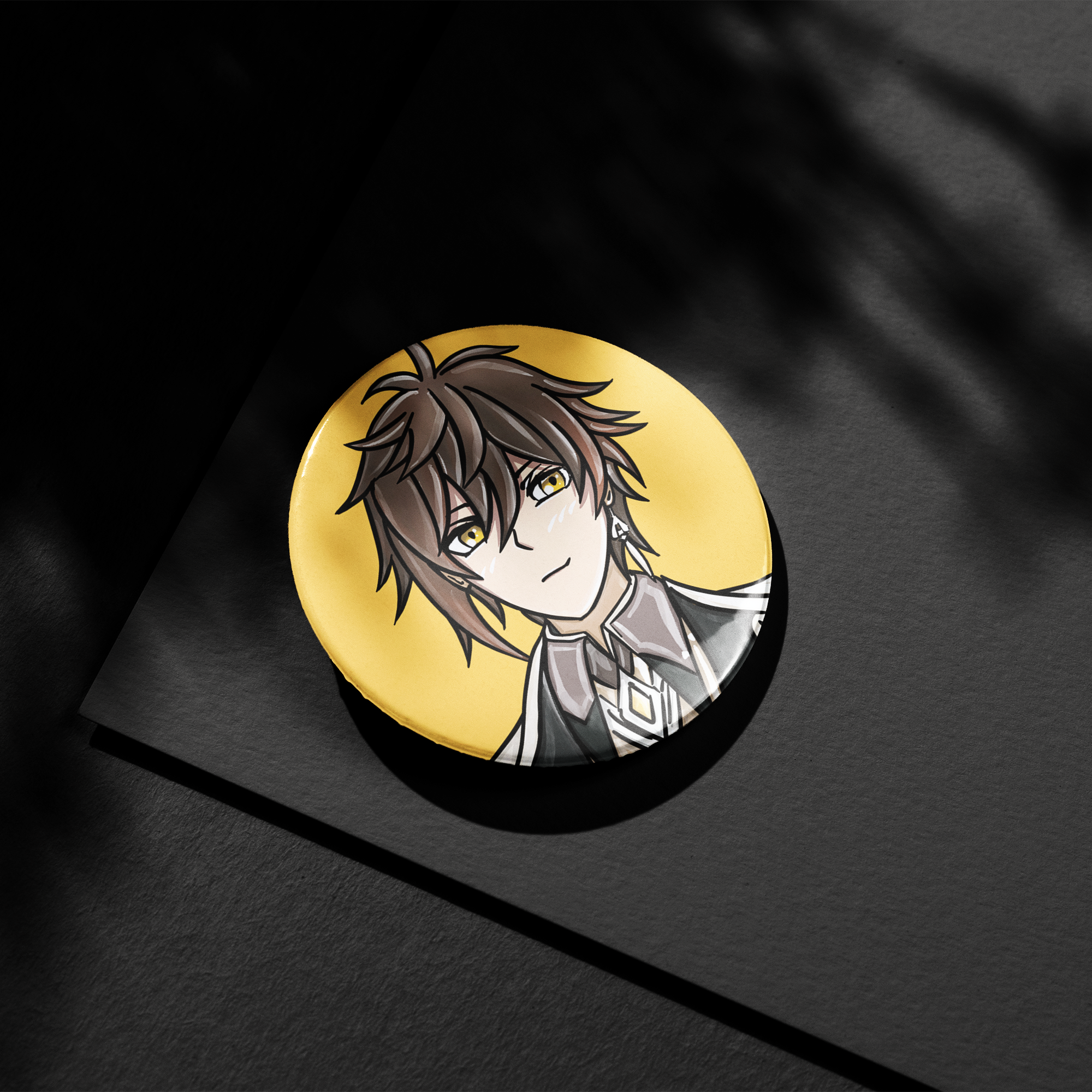 Zhongli Button Pin
